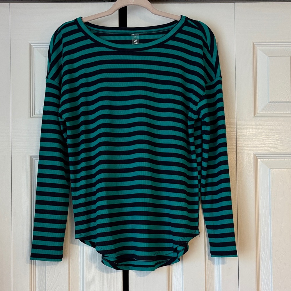 Women’s Lou & Grey Striped Long Sleeve Top - MP/NWT